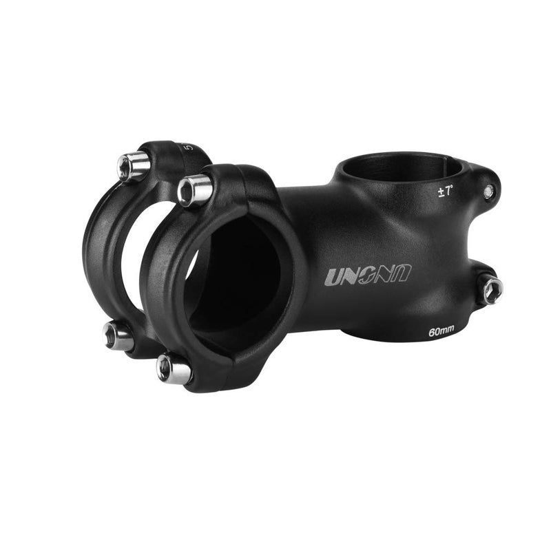 FOMTOR 25.4 Bike Stem 60mm 7 Degree MTB Bike Handlebar Stems Riser for Mountain Bicycle Road Bike BMX MTB Alloy Aluminum(Black) - Image 3